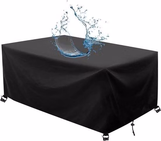 Copertura per mobili da giardino in tessuto Oxford impermeabile - Qualità 420D - 130 x 50 x 70 cm - Nero