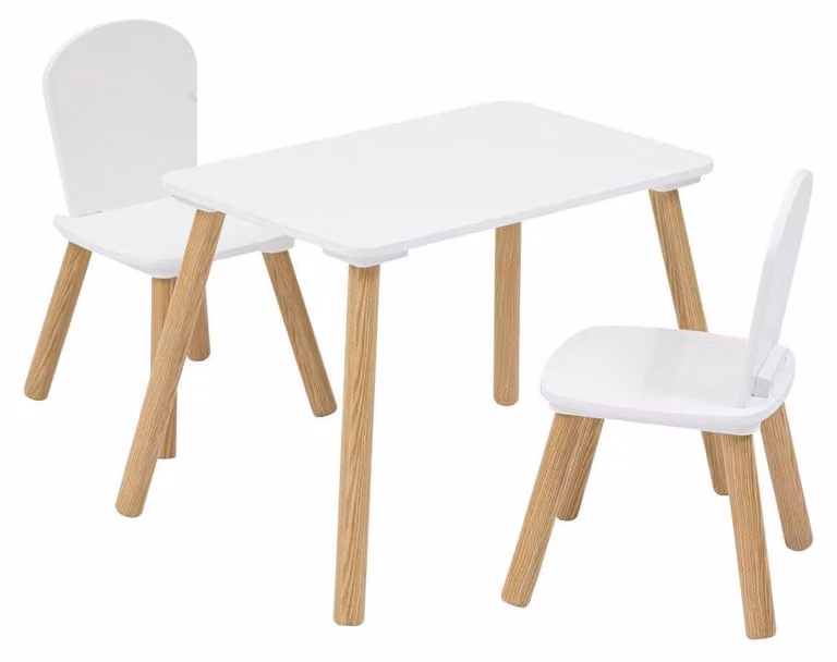 Solidchoice - Set tavolo con 2 sedie per la sala da pranzo