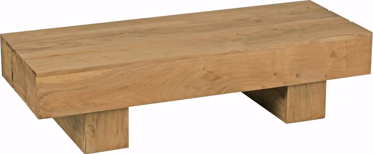 Wohnling tavolino in acacia massiccia 120 x 45 x 30 cm legno massiccio WL1.439