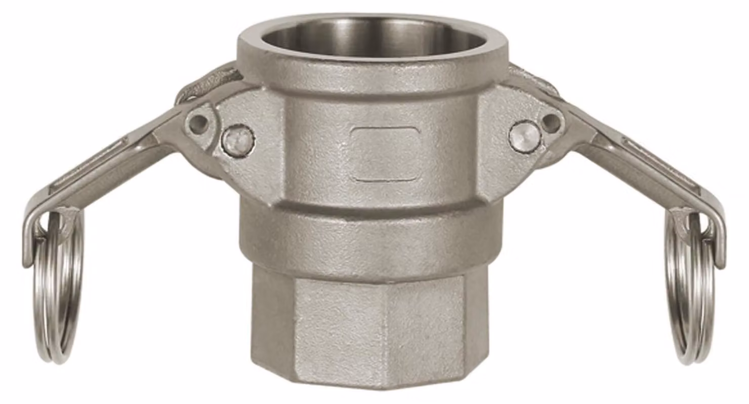 Raccordo rapido Riegler Kamlok con IG, tipo D, ES 1.4401, G 2 1/2