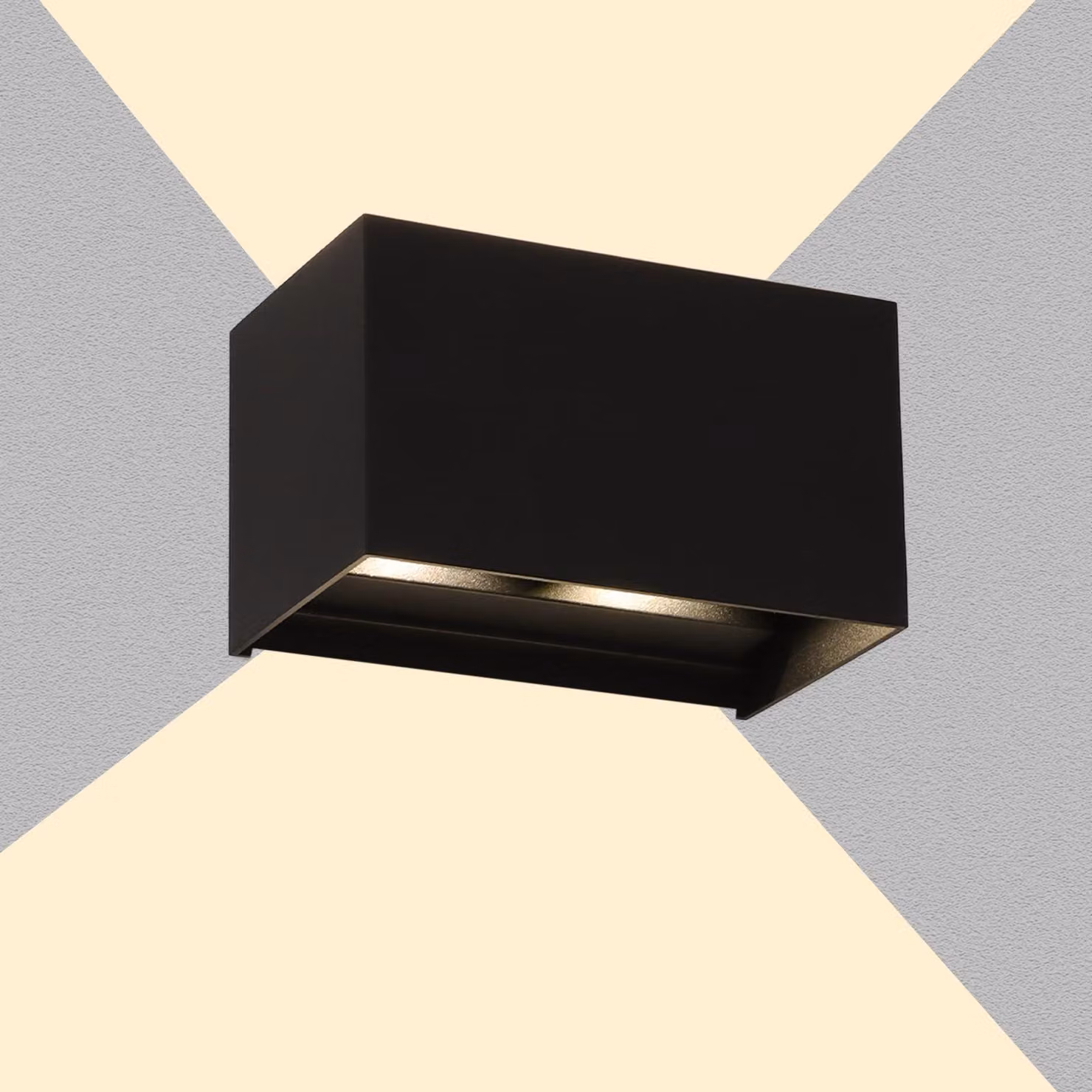 Lampada da parete esterna a LED, 2 x 8,7 W, 850 lm, grado di protezione IP65, 4000 K, alluminio