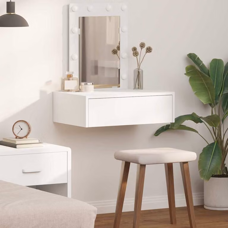 vidaXL Tavolo da Trucco Moderno Bianco in MDF L/P/H: 60 x 40 x 70 cm