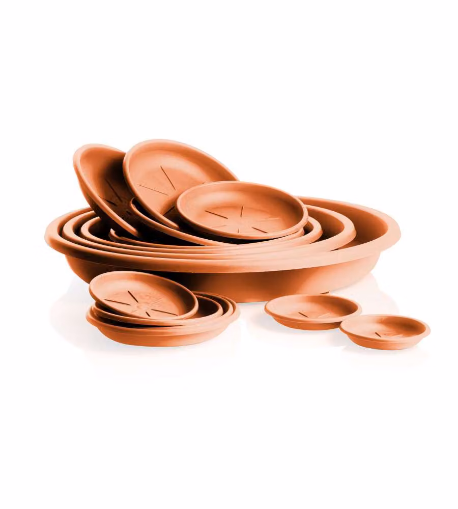 BAMA Sottovaso Plastica diam. 18 cm Terracotta per Piante e Fioriere