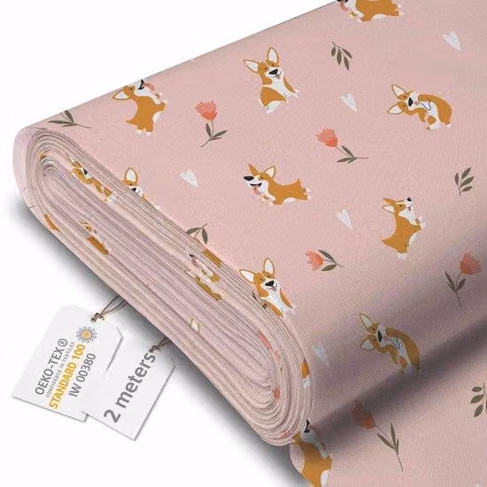 Tessuto idrorepellente 600D per tende da sole, 2 metri, motivo tulipani Corgi