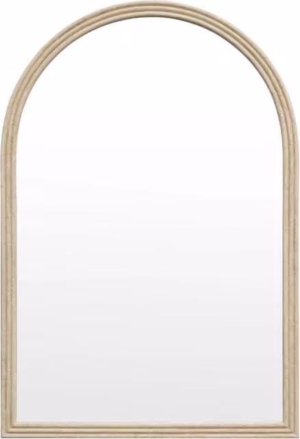 Specchio ad arco Hispanohogar in resina beige L: 90 cm, H: 60 cm – 1