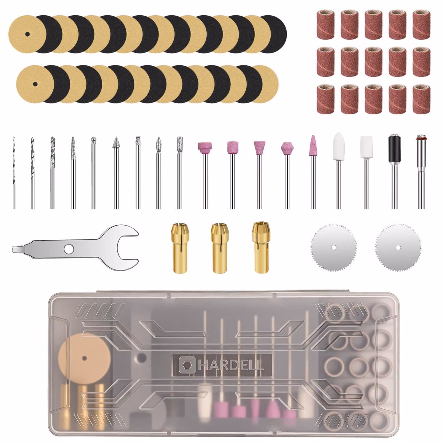 Set di accessori per utensili multifunzione, 69 pezzi, colore bianco