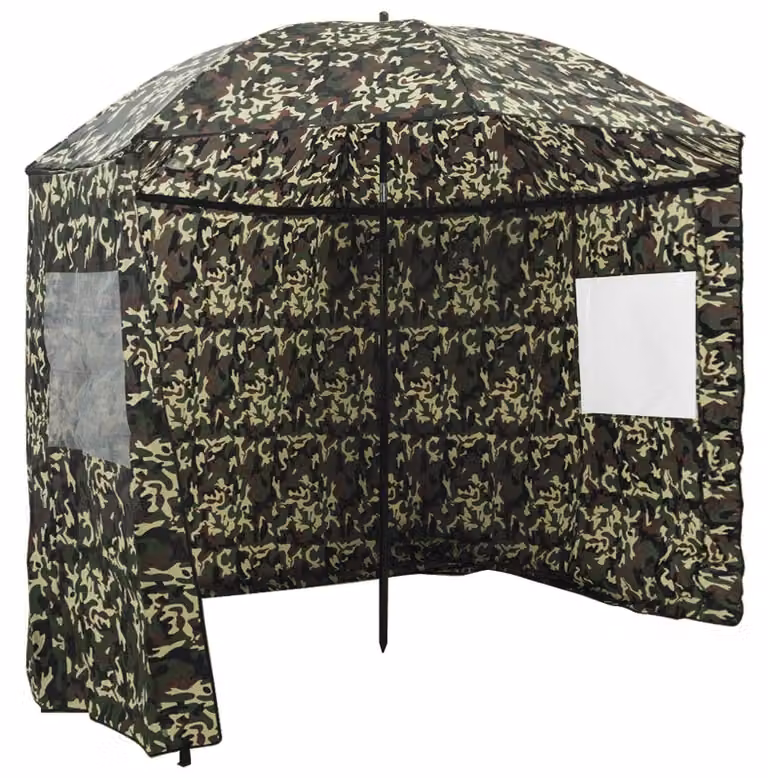 Tenda parasole con pannello laterale e finestra per protezione