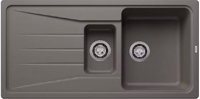 Blanco Sona 6 - Lavello in silgranito, 1000x500 mm, grigio 527337