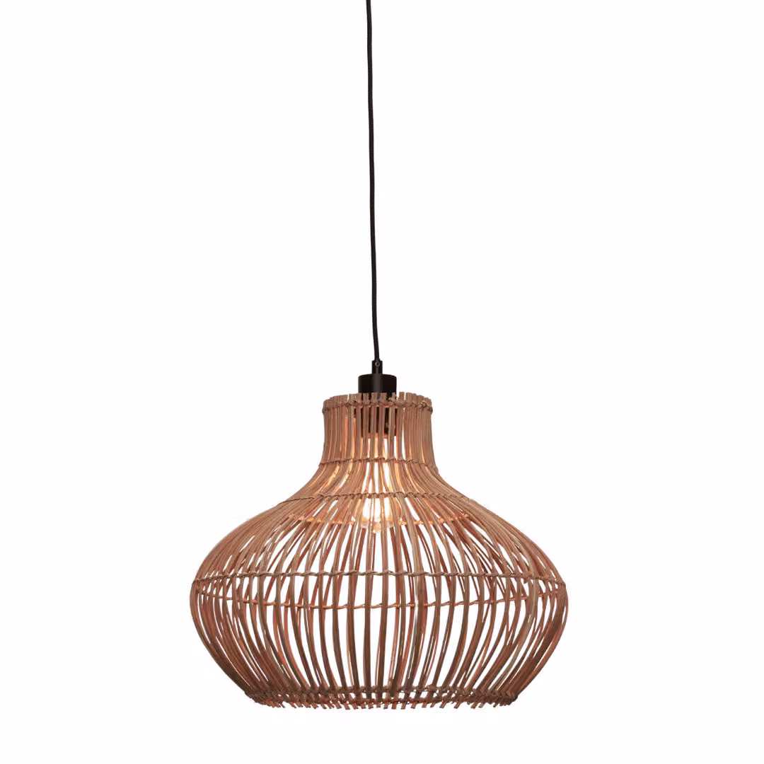 GOOD&MOJO - Lampada a sospensione Kalahari - Rattan - Ø42cm Lampada a sospensione - Lampada da tavolo - Lampada da soggiorno - Lampada da camera da letto - Soggiorno
