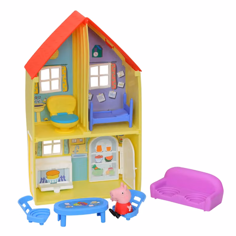Hasbro Peppa Pig Playset Casa delle Bambole Multicolore con Personaggi e Accessori