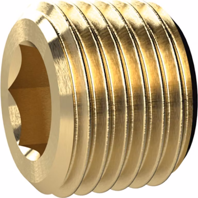 Tappo a vite Riegler, esagono cavo, senza collare, R 2, SW 32, MS