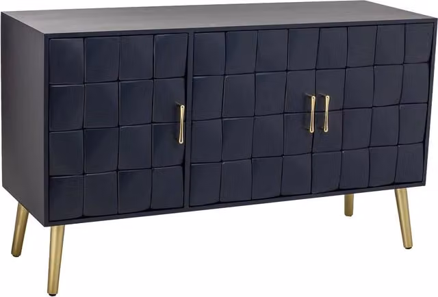 Credenza in legno nero 120x41.5x71h cm