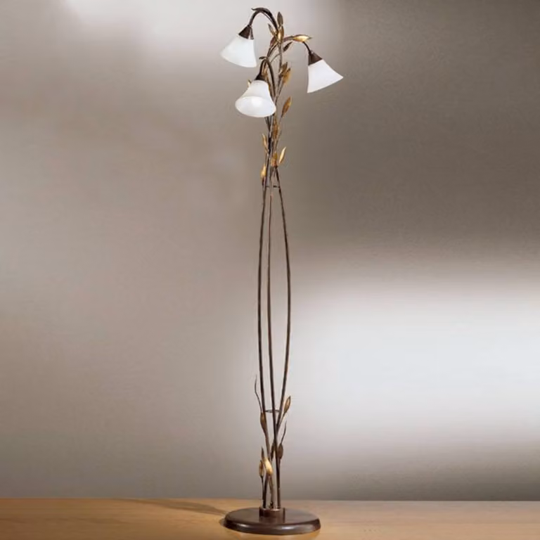 Kögl Lampada da terra CAMPANA, Marrone / Ruggine, Soggiorno / Sala da pranzo, Metallo, Fiorentino, Lampada da terra