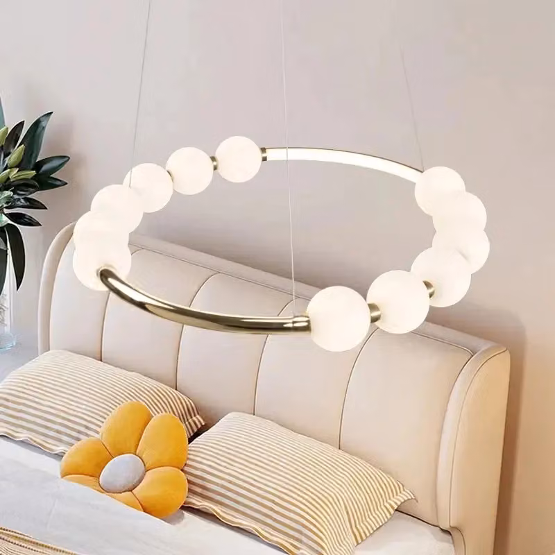 Lampada a parete LED Toolight App1553-cp in metallo e vetro color oro/ottone con design moderno ad anello per bagno – 2