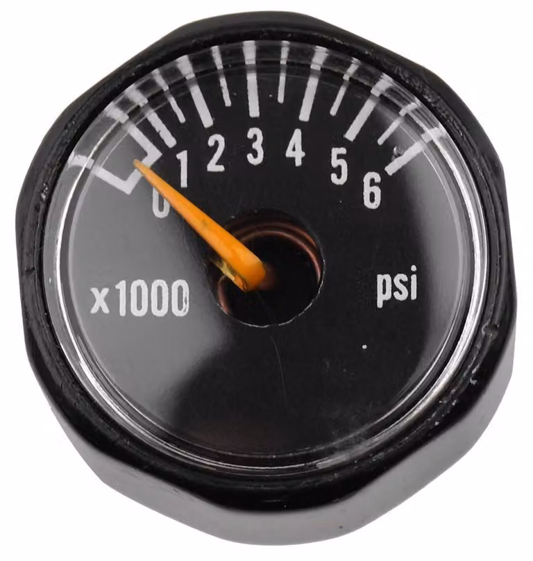 Manometro mini, attacco 1/8 NPT, per anidride carbonica, portatile, modello 6000