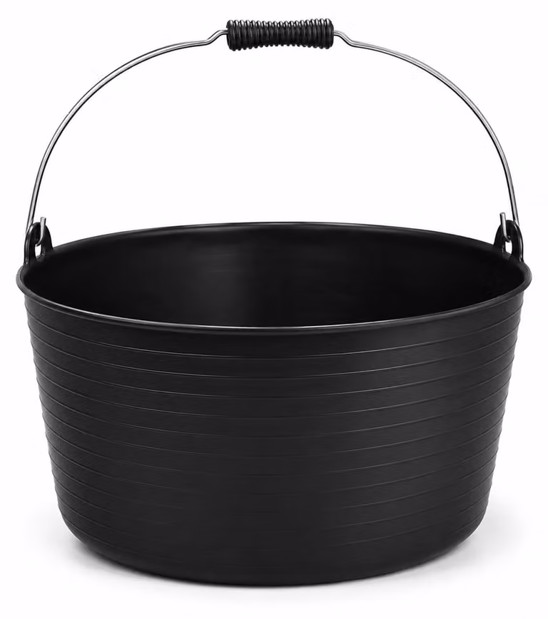 Solidchoice - Contenitore flessibile da 26 litri per casa e giardino, colore nero