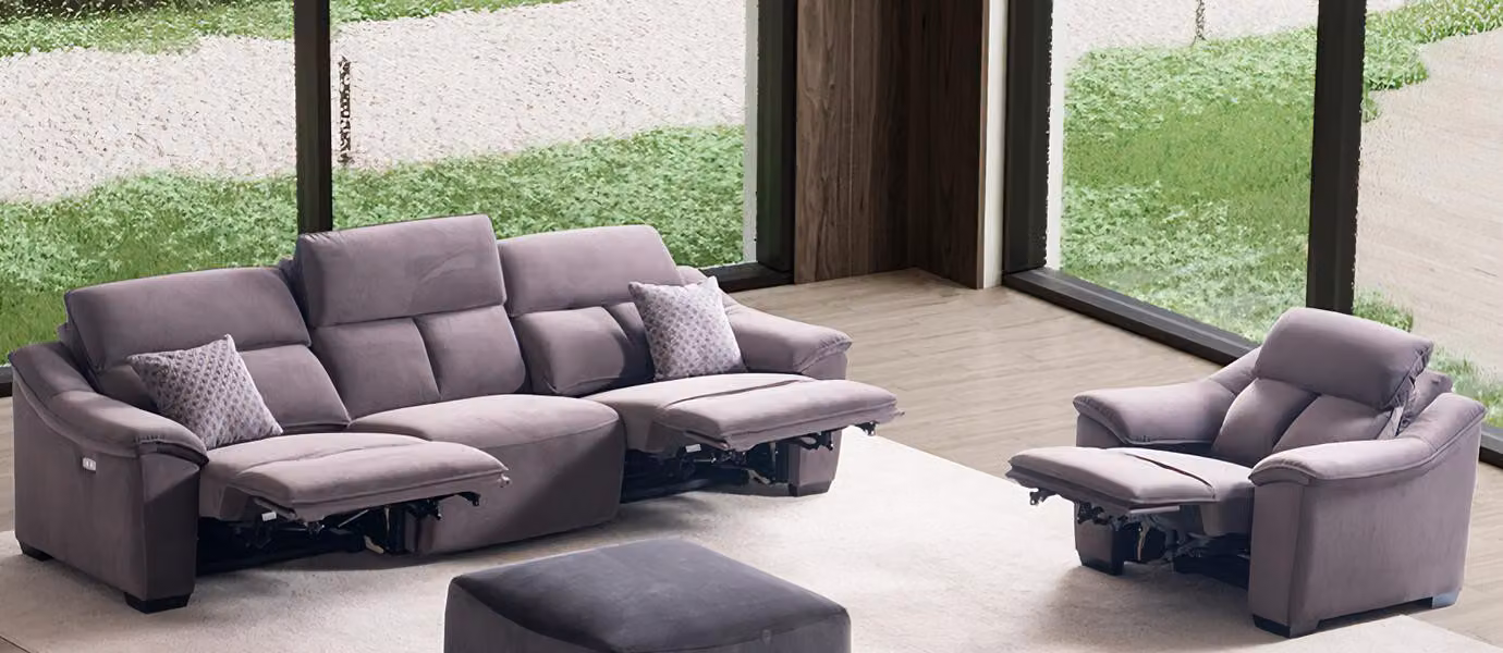 Verstellbare Kino Couch Sofagarnitur Couch Polster Sofa Multifunktion Sofas 3+1