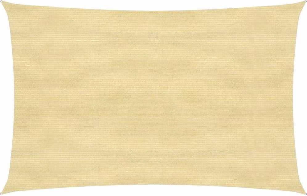 The Living Store Tenda da sole 160 g/m² Beige 2,5x3 m HDPE