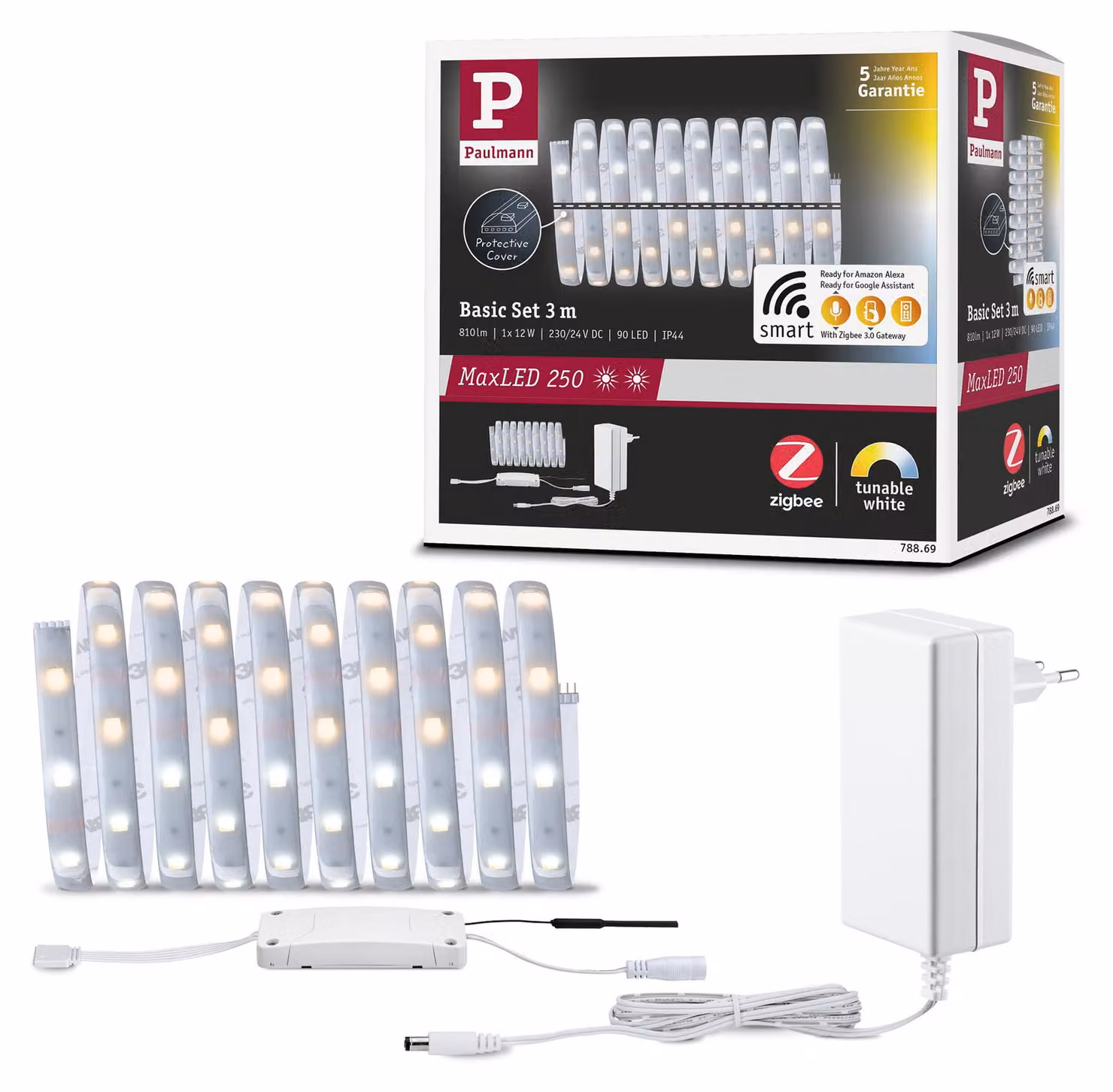 Paulmann MaxLED 250: Kit base a LED, luce bianca regolabile