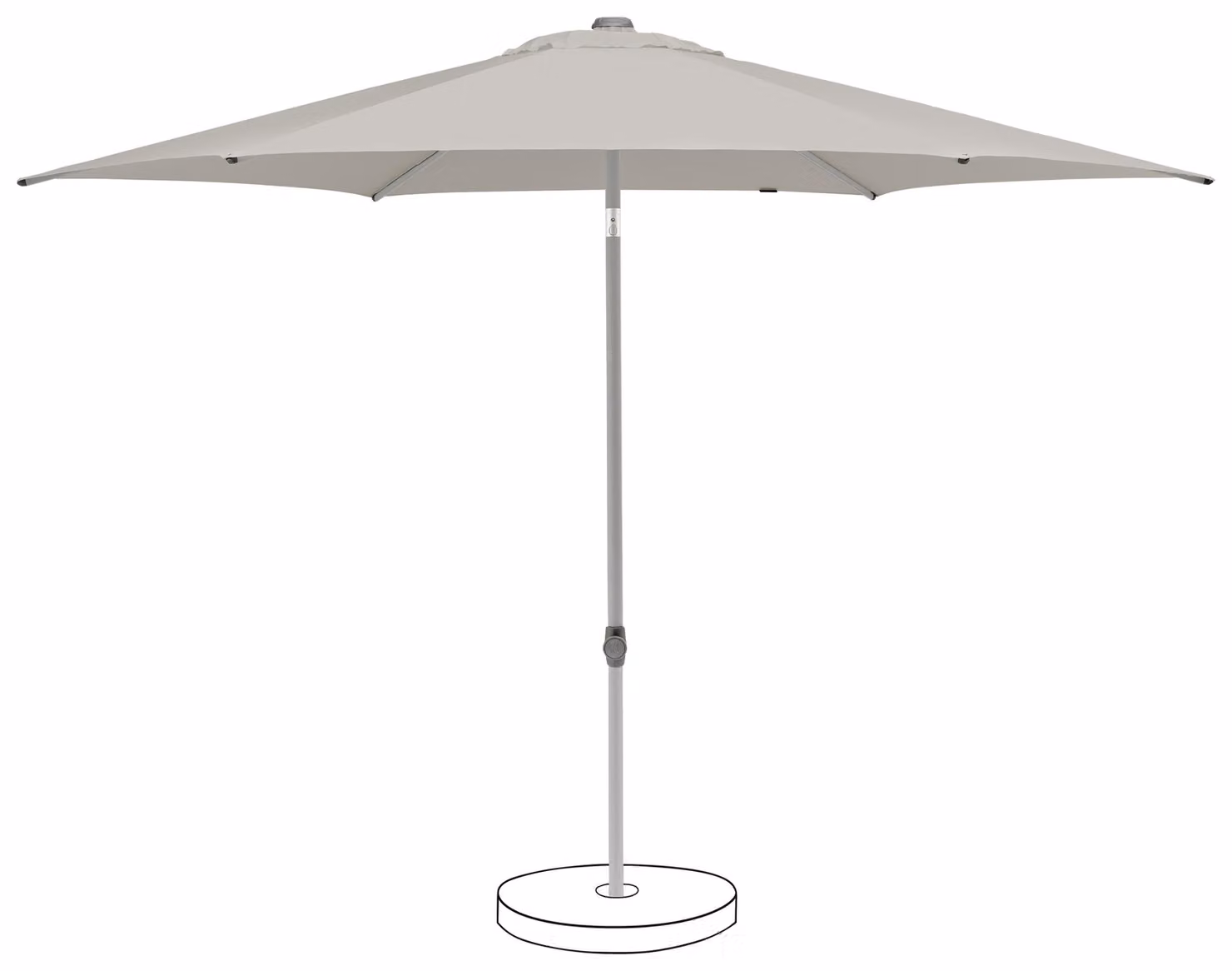 Pop Up 250 cm, grigio chiaro
