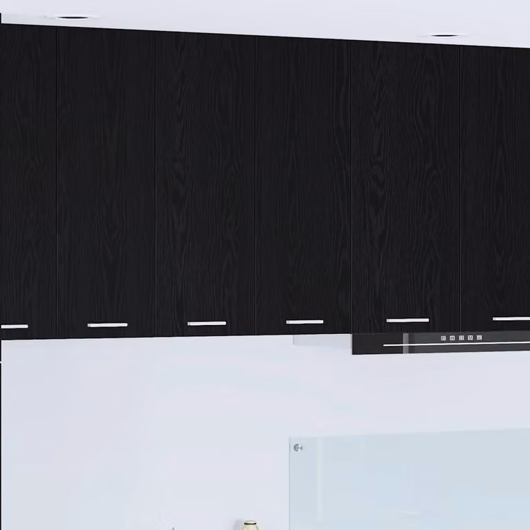 Armadio pensile da cucina moderno vidaXL in rovere nero con ante a battente L 60 cm, P 31 cm, H 80 cm