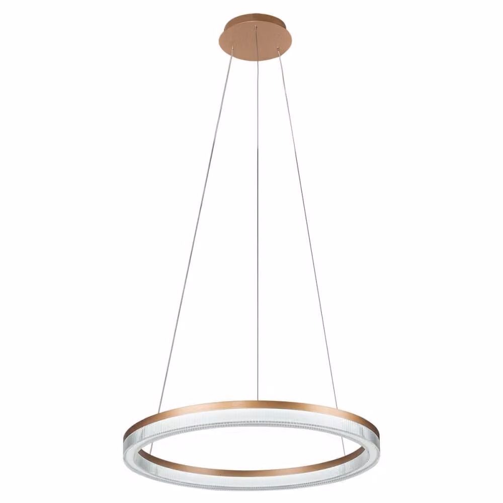 Lampadario a LED MIDWAY dorato 50W, tonalità di bianco, 6380 lm, metallo, dimensioni: 120x80x80 cm, IP20, Light Prestige