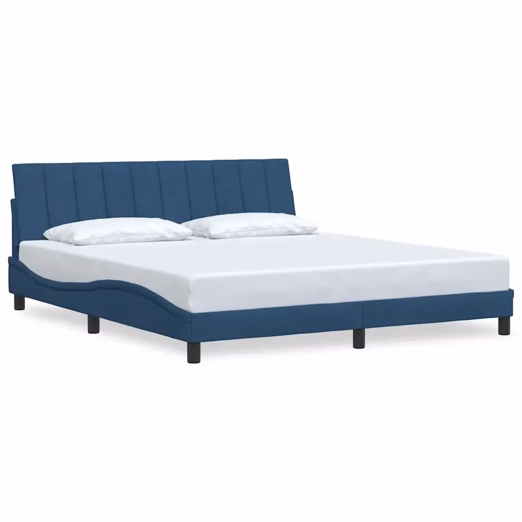 Giroletto senza materasso Hanko vidaXL in tessuto blu L 180 x P 200 cm – 2