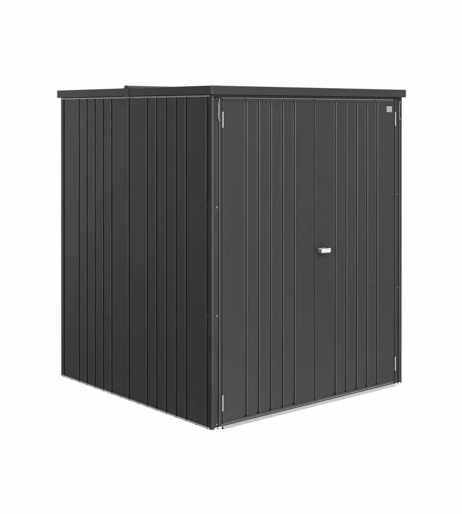 Biohort Armadio da Esterno 150 Large Grigio Quarzo Metallizzato 184x156x155 cm