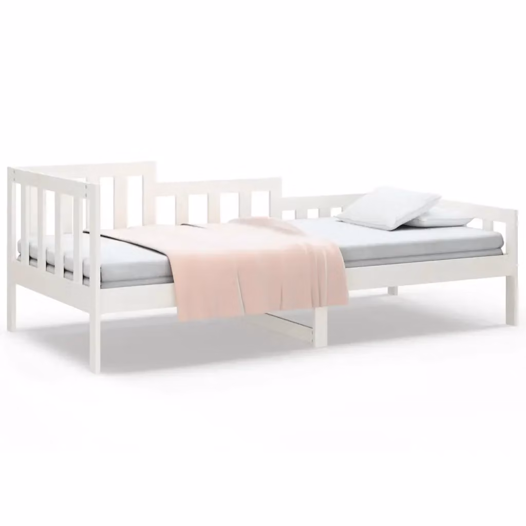 Dormeuse in legno massello di pino bianca MERCATOXL L/P/H: 200 x 80 x 15 cm – 2