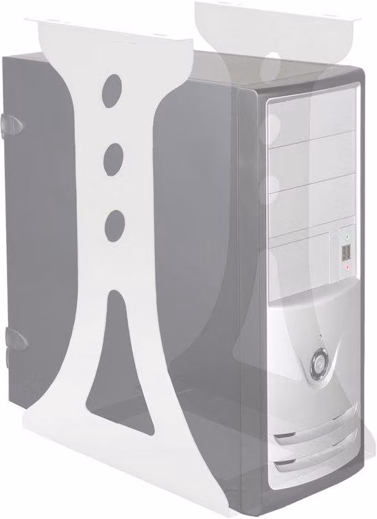 Supporto per computer - Ideale per scrivanie - Capacità di carico fino a 30 kg - Regolabile - Distanza regolabile da 150 a 230 mm - Ottima ventilazione