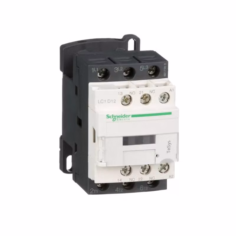 Schneider Electric Contattore LC1D 3 poli, +1S+1Ö, 5,5 kW, 12 A, 400 V AC3, bobina 240 V AC LC1D12U7