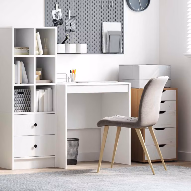 Maison Exclusive - Scrivania bianca 70 x 50 x 76 cm