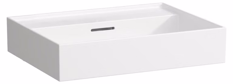 LAUFEN Kartell lavabo à encastrer, sans trou pour robinet, avec trop-plein, 600x460mm, H810333A001091, H810333A001091