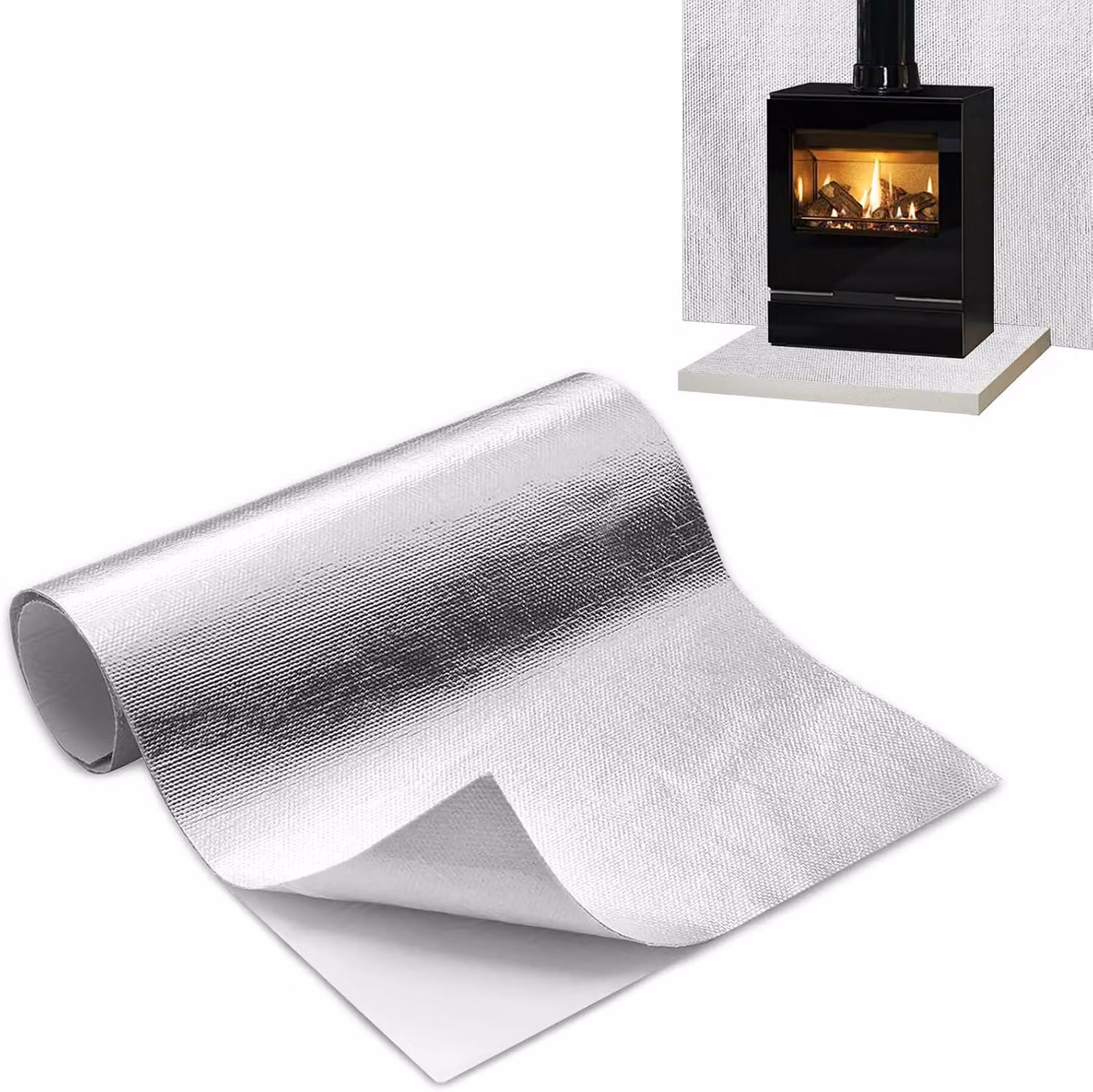 Tappetino isolante termico autoadesivo, 60 x 280 cm, pellicola isolante, per l'isolamento termico
