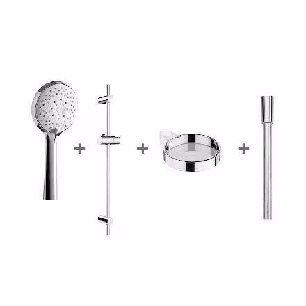 Jika Cubito Pure - Set doccia Cubito-N 110 mm, 4 getti, cromo H3651X00044721