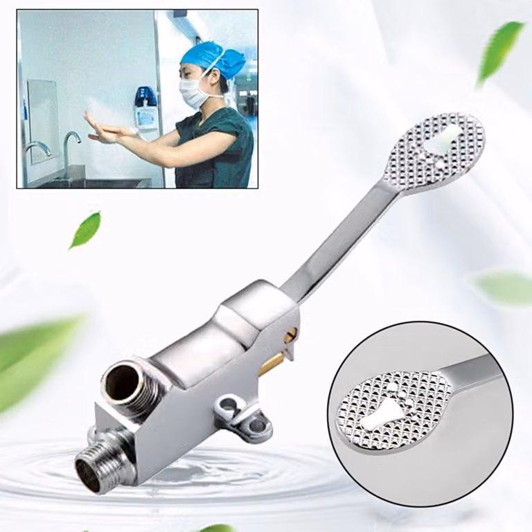 Interruttore di comando a pedale a pavimento, rubinetto, rubinetto, lavabo, acqua fredda singola
