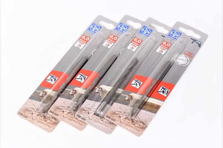 4 x LUX trapano a percussione ø 6mm trapano per calcestruzzo HM trapano per muratura punta per trapano utensile di perforazione