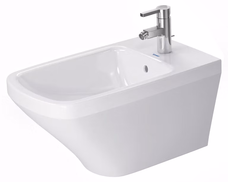 Duravit bidet mural DuraStyle 62cm avec trop-plein, avec plage de robinetterie, 1 trou pour robinetterie, 2286150000, 2286150000