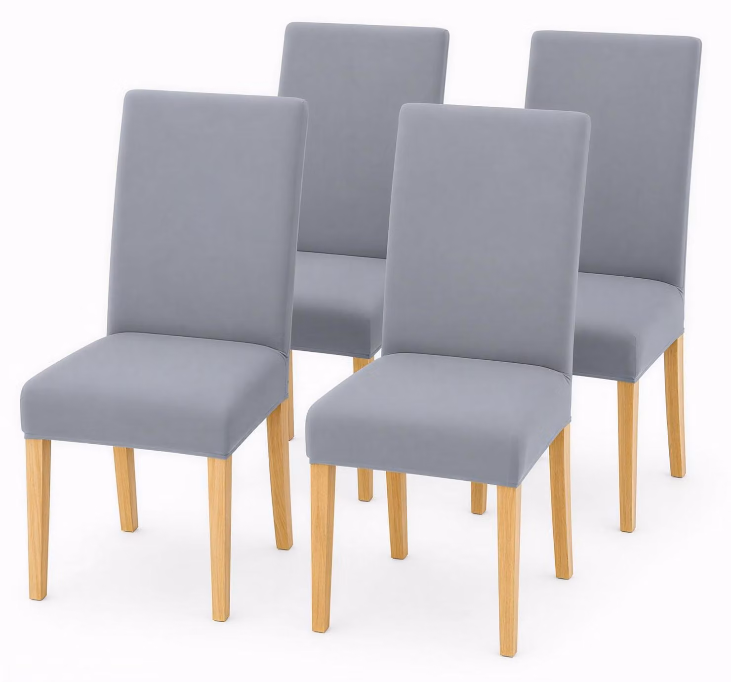 Set di 4 coprisedili - Elasticizzati e resistenti ai graffi - Grigio