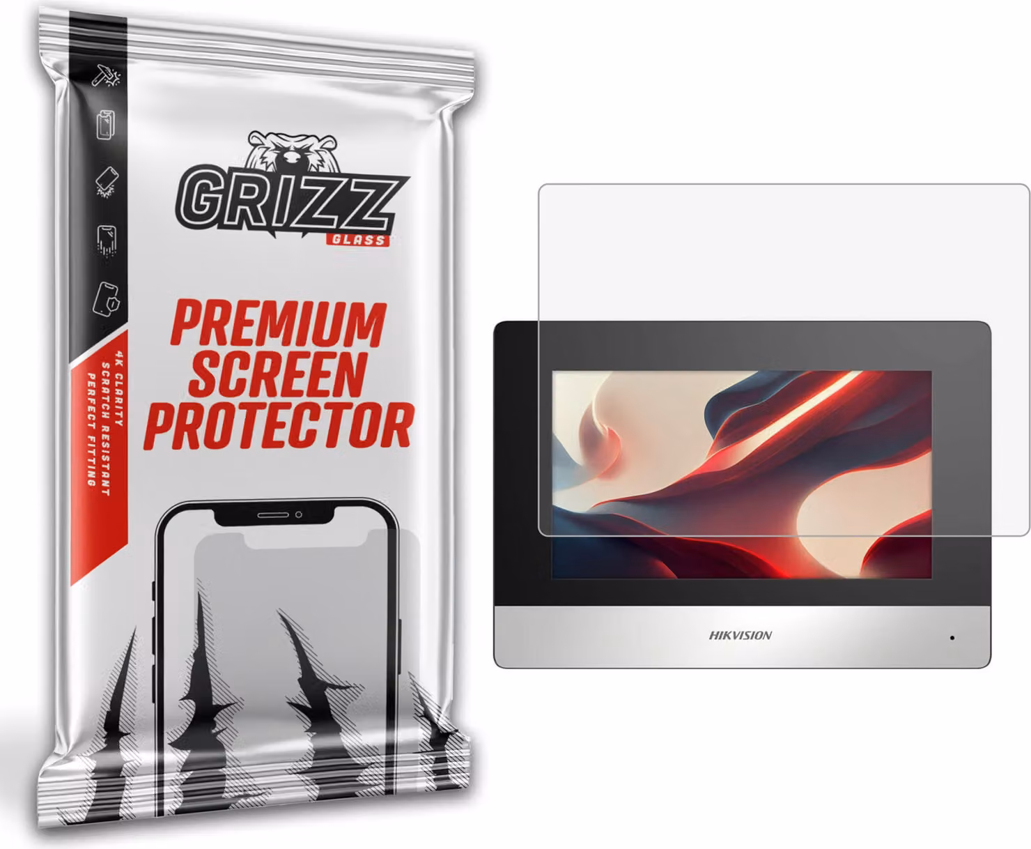 Pellicola opaca GrizzGlass PaperScreen per il videocitofono IP HIKVISION DS-KH6320-WTE1/EU da 7"
