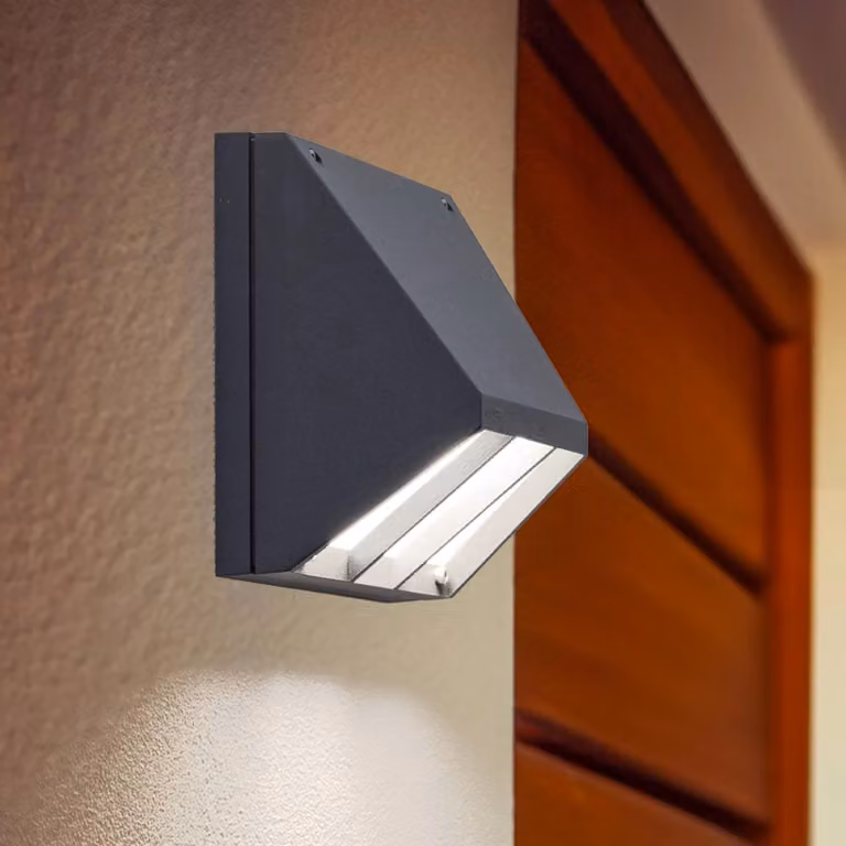 BEGA Applique da esterni a LED 22256, dimmerabile, Nero, Alluminio, Applique LED da esterni