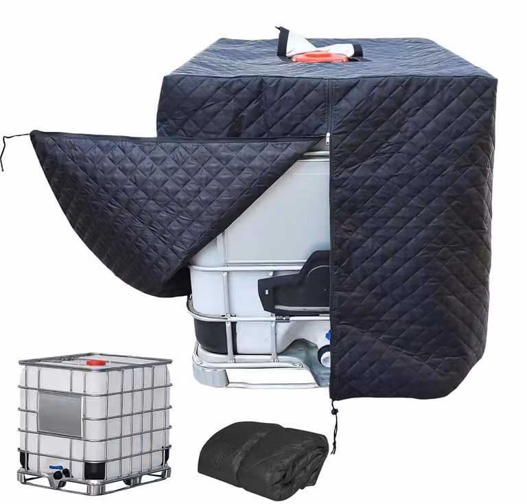Copertura per serbatoi IBC resistente alle intemperie invernali, realizzata in tessuto Oxford 210D