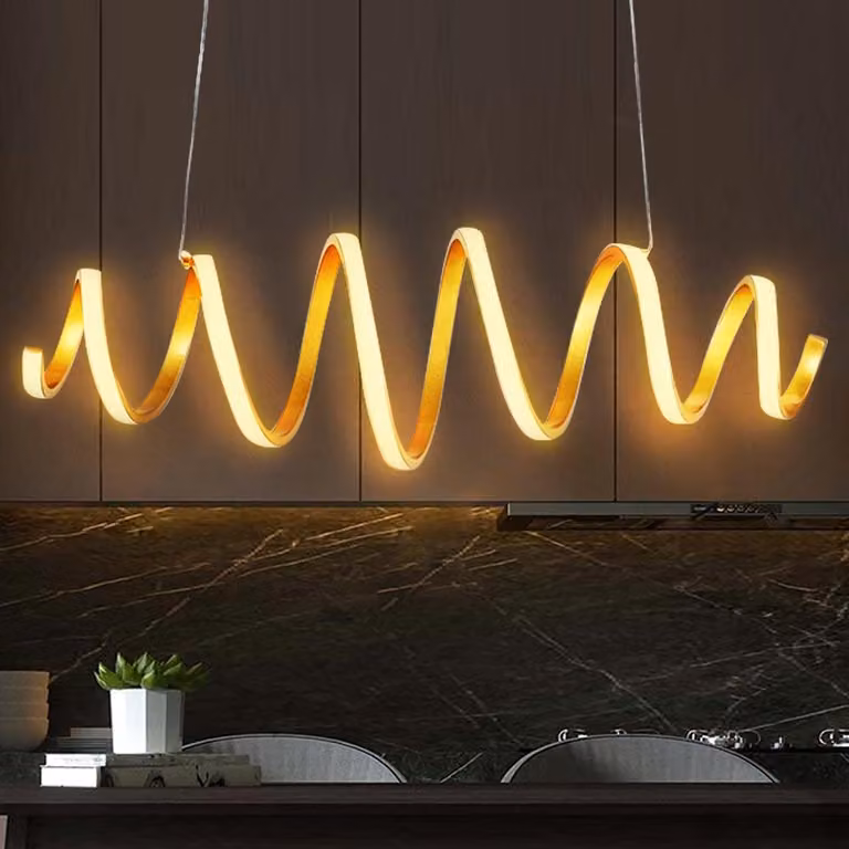 Lampadario Sospensione LED 40W Luce Bianco Caldo 3000K 2600lm Design Moderno