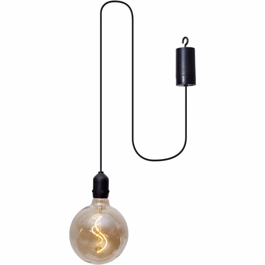 Eglo 900211 VIGNANELLO LED lampada a sospensione per esterni 0,06W Ø125mm nero ambra bianco caldo IP44