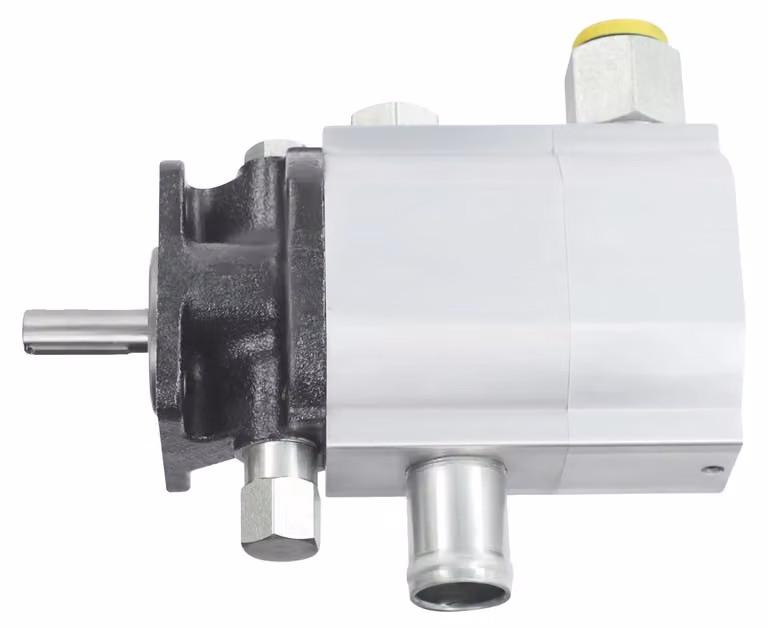 Pompa idraulica per spaccalegna, portata di 13 GPM, pressione di 3000 PSI, colore argento