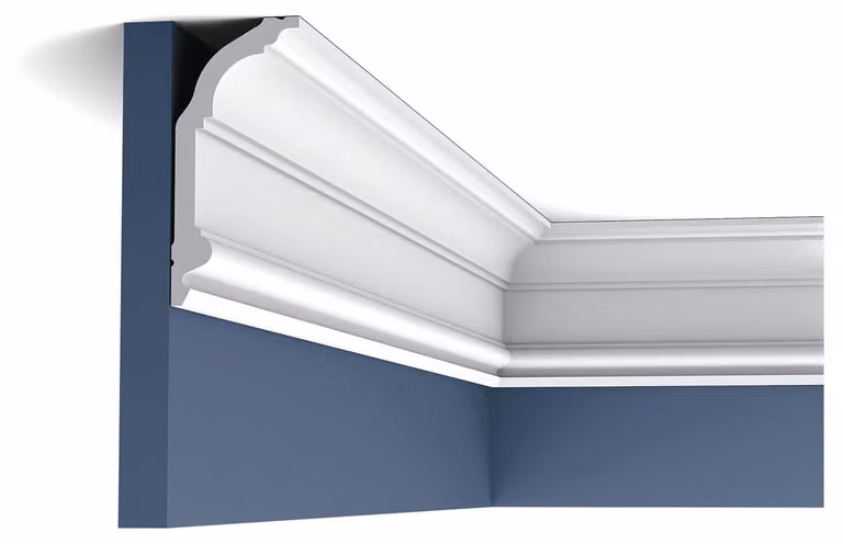 Orac Decor C339 Profilo Luxxus Modanatura per stucchi Profilo per soffitti Modanatura decorativa Modanatura per angoli Modanatura per pareti Classica | 2 metri