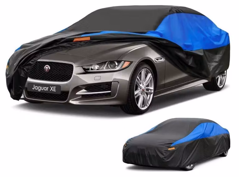 Copertura impermeabile e traspirante per auto, compatibile con Jaguar XE (2015-2024), disponibile nei colori nero e blu