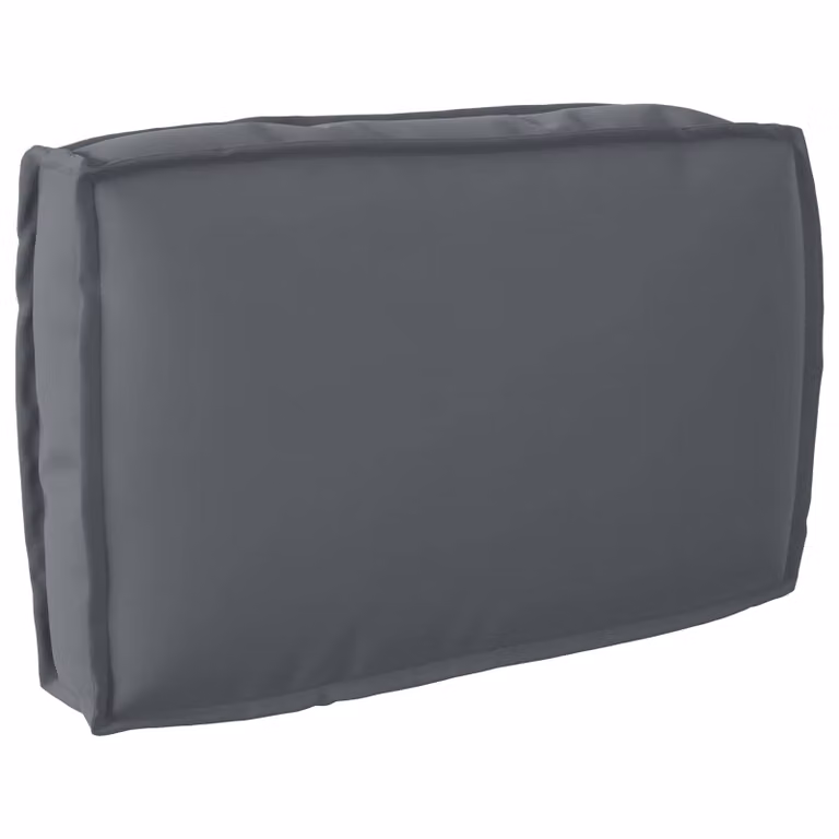 Cuscino rettangolare vidaXL in tessuto Oxford idrorepellente, colore antracite, L: 60 cm, P: 40 cm, H: 12 cm
