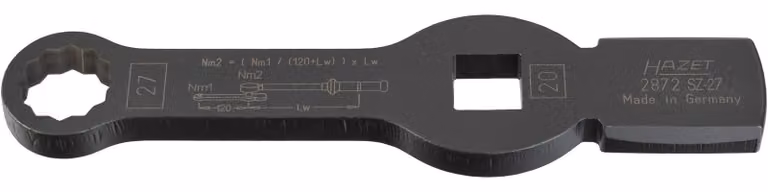 Chiave combinata Hazet (doppio esagono) con 2 superfici di riscontro 2872SZ-27