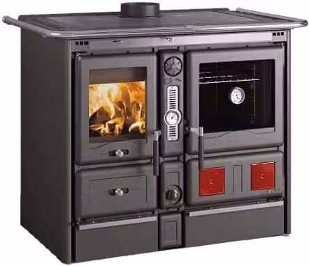 Termostufa a Legna La Nordica Termorosa XXL DSA 4.0 in Acciaio Smaltato Antracite – 1